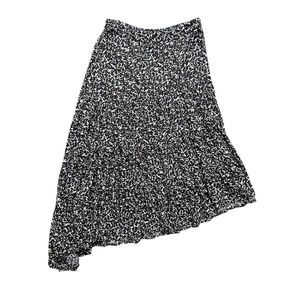 🥶 Scotch and Soda Animal Print Asymmetrical Midi Skirt Size Small